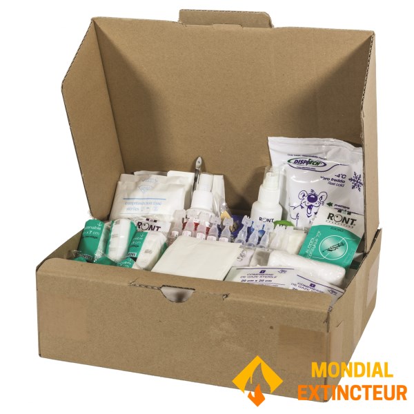 "Multi-risk" kit for medicine cabinets for 10 to 20 people