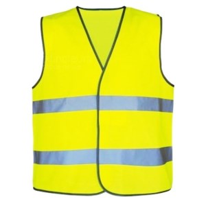 Neutral high-visibility reflective vest