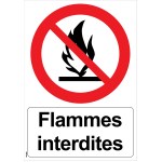 "No Flames" sign - PVC A5