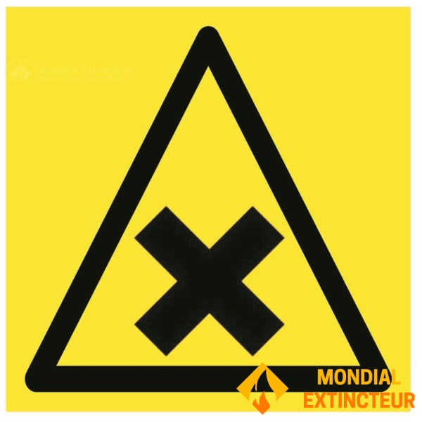 Noxious material panel - W.200 x H.200 mm