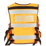 Orange high-visibility vest
