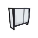 PARA-COVID protective screen with returns - Black