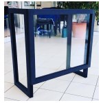 PARA-COVID protective screen with returns - Black