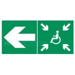 Gathering point PMR Left - PVC - L.300 x H.150 mm