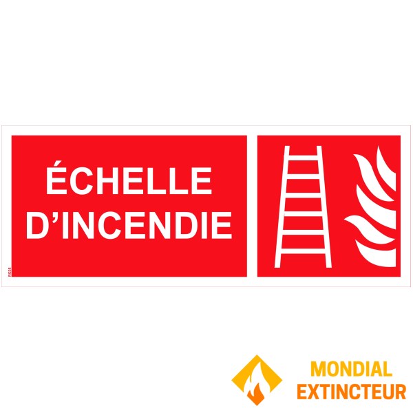 PVC "fire ladder" sign - 200x80 mm