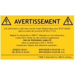 Pack of 10 self-adhesive CO2 extinguisher labels -