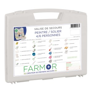 "Painter's" first-aid suitcase 2/4 persons