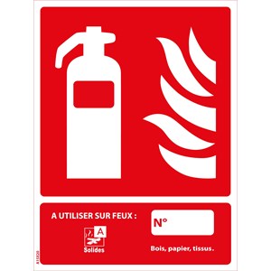 Panneau PVC eau pulvérisée 15 x 22.5 cm - Classe A
