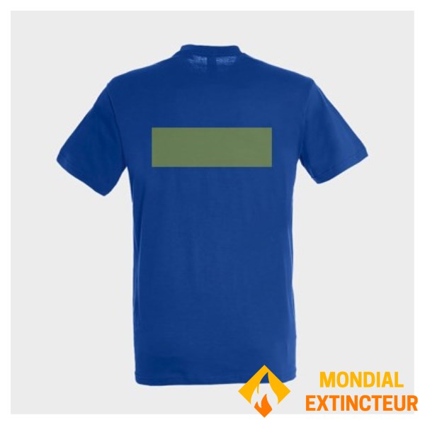 5 Personalized Tee-Shirts royal blue- Size M - Flocking Back