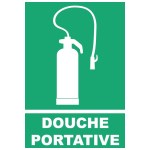 "Portable shower" sign - PVC A5