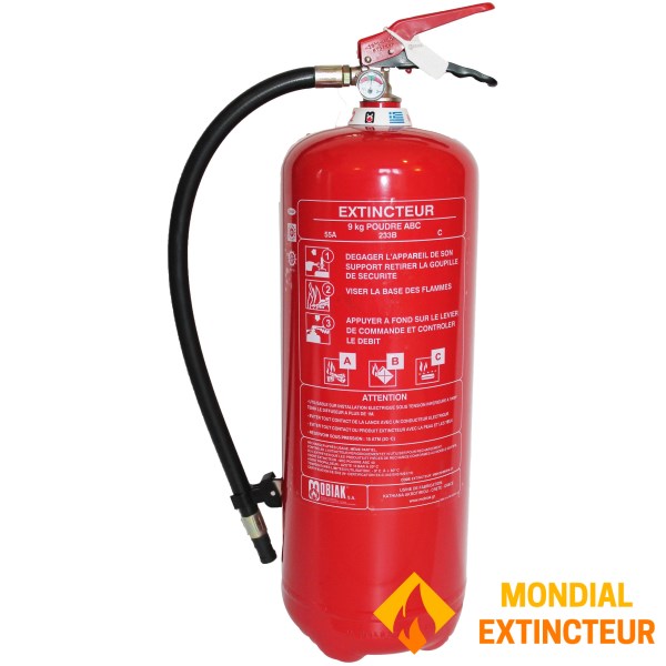 Powder extinguisher 12 Kg ABC - Brand MOBIAK