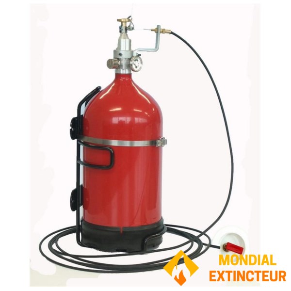 Pull cord + hose kit for boat fire extinguishers