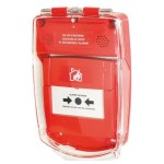 Recessed red protective shell