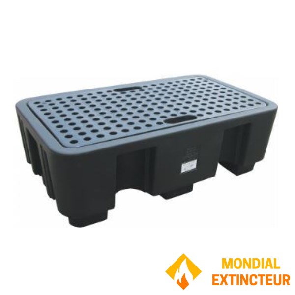 Retention bin for 2 drums