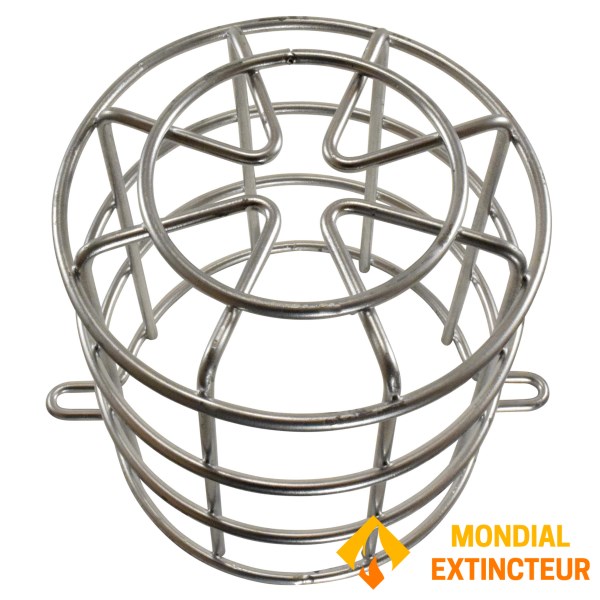 Round protective grille for sound and/or visual diffusers