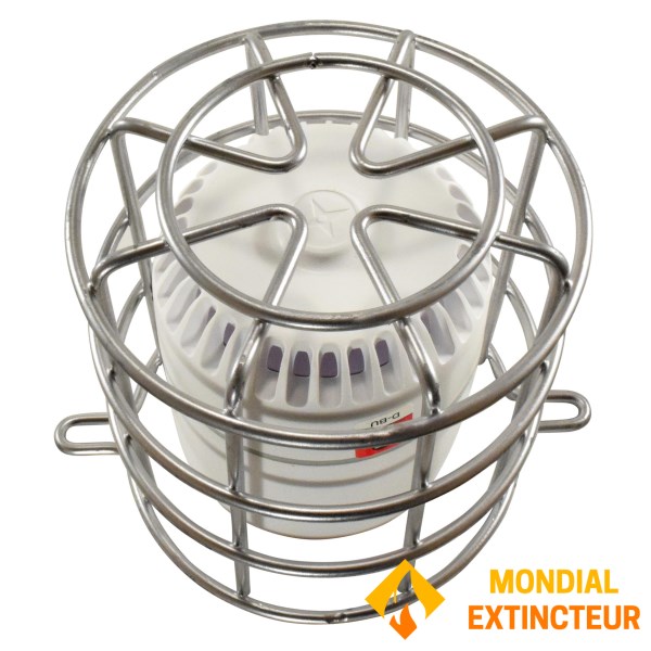 Round protective grille for sound and/or visual diffusers