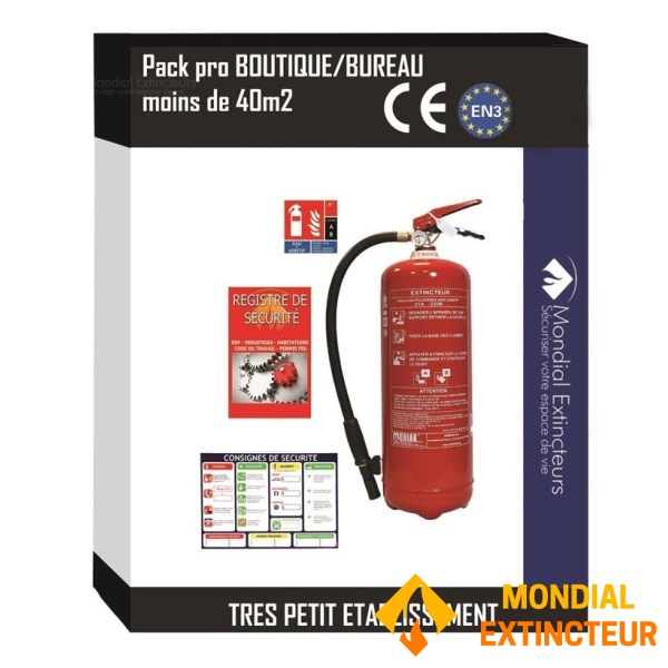 Safety kit for stores smaller than 40 M²