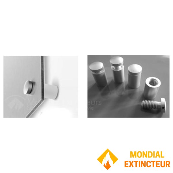Set of 4 spacers with screw covers