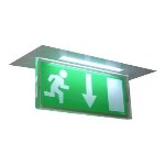 Ceiling-mounted housing Sheet metal - Edge lighting