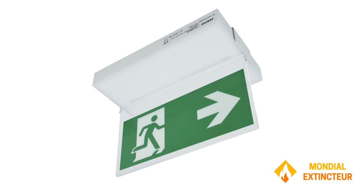 Sheet metal label holder for ceiling or wall mounting Model 