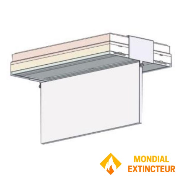 Sheet metal label holder for ceiling or wall mounting Model "TOLEDO"