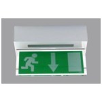 Surface-mounted metal enclosure for ceilings