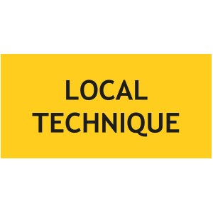 Technical room panel - W.200 x H.100 mm