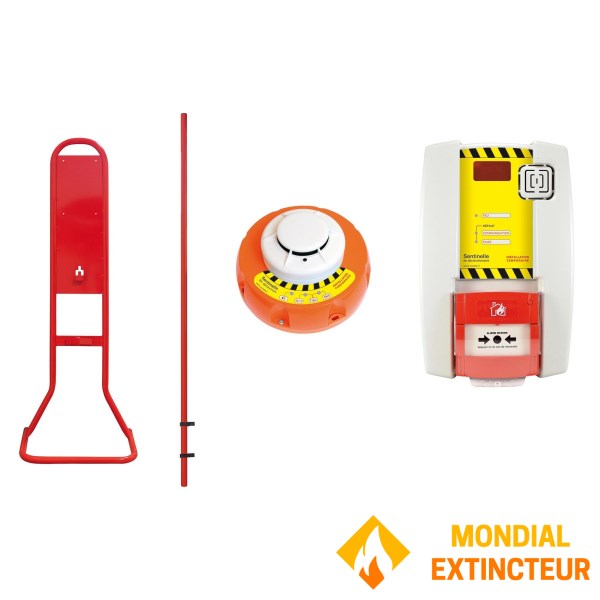 Temporary fire detection terminal