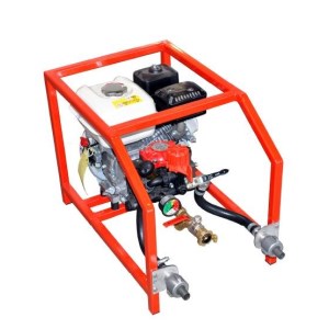 Thermal high-pressure test pump with control plug