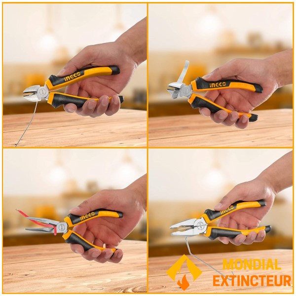 Trio of pliers for technicians