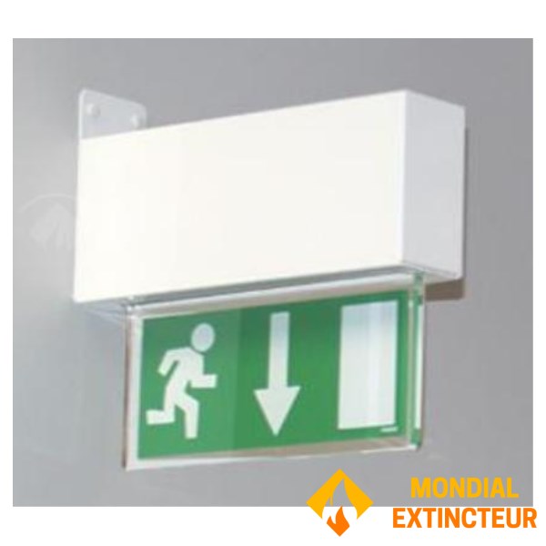 Wall-mounted metal flag box - Edge lighting