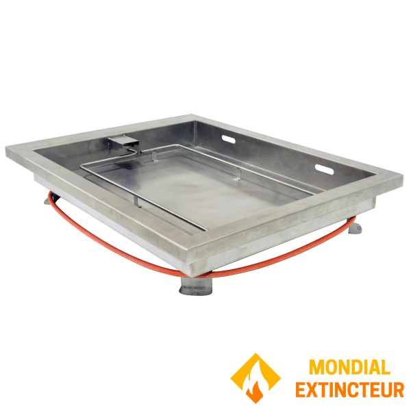 Wide satellite with submerged ramp