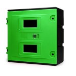 XXL double case with key for breathing apparatus - Green