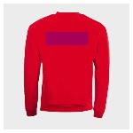 5 sweatshirts personnalisés rouges - Taille S - Cœur et dos