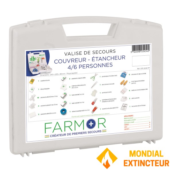 4/6-person "Roofer &amp; Waterproofer" first-aid kit