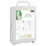 4/6-person first-aid box with handle and wall bracket