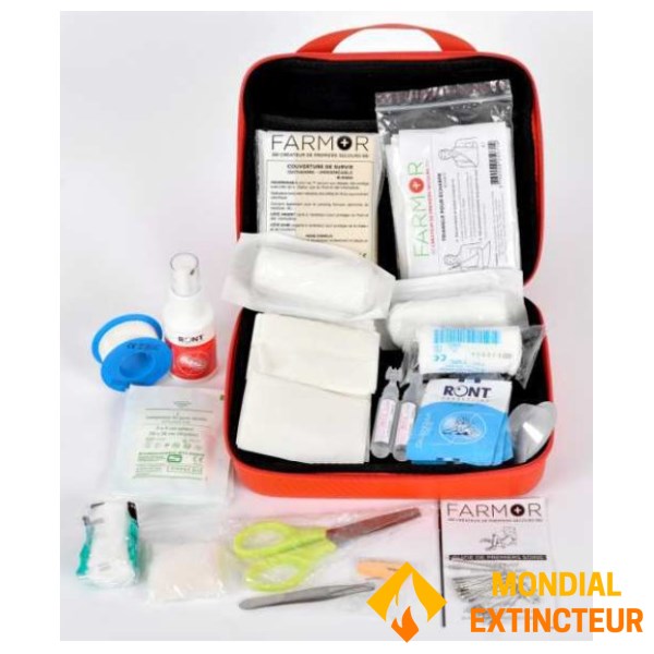4/6-person" first-aid kit Zipper closure Multi-pocket organizer