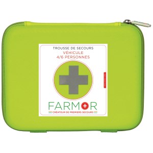 4/6-person car first-aid kit with fluorescent light