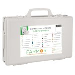 10/12 person first aid box with handle and wall bracket