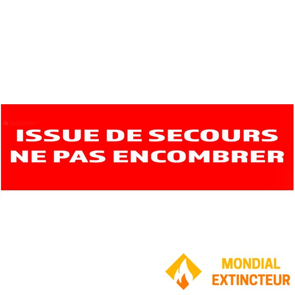 10 "Emergency exit" signs ", do not obstruct" 200mm x 60mm