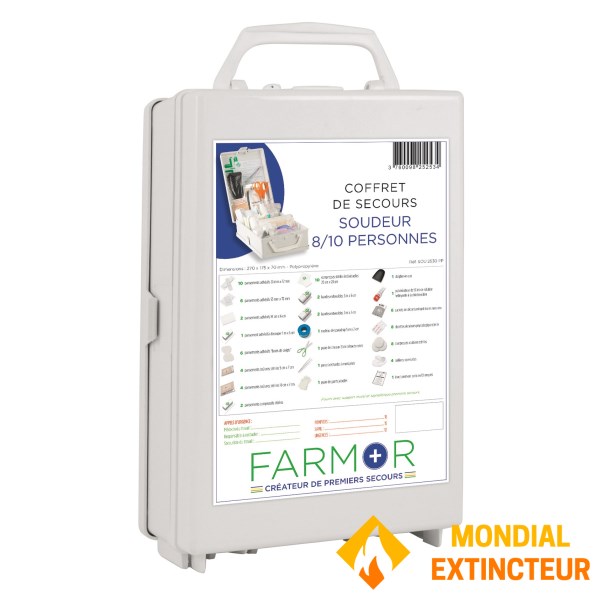 8/10 person welder's first aid box