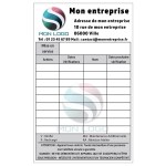 1000 Customised vinyl control labels 70 X 100 mm