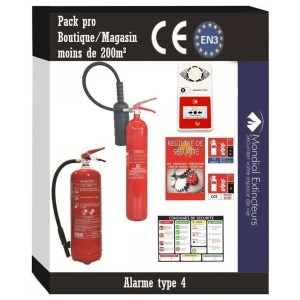 15 - Security kit for offices under 200 M² with T4 alarm