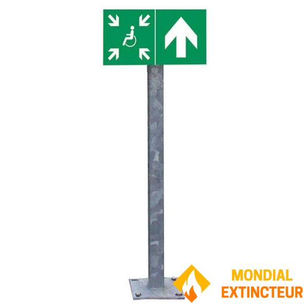 1M to 1M50 galvanised steel telescopic mounting mast