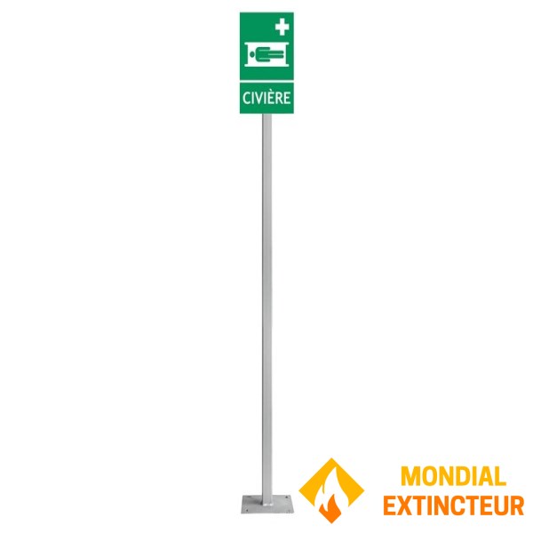 1M to 1M50 galvanised steel telescopic mounting mast