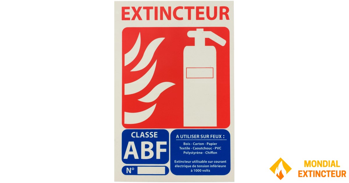 ABF water extinguisher sign - 150 x 100 mm