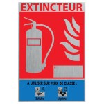 ALUMINIUM panel with water spray additive 10 x 15 cm - Class AB