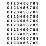 Adhesive number board for numbering your detectors