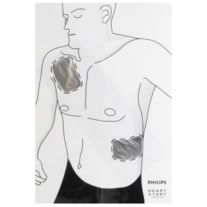 Adult training electrode cartridge for Philips HS1 Trainer