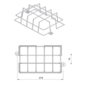 Anti-vandal impact grille Model "TOLEDO"